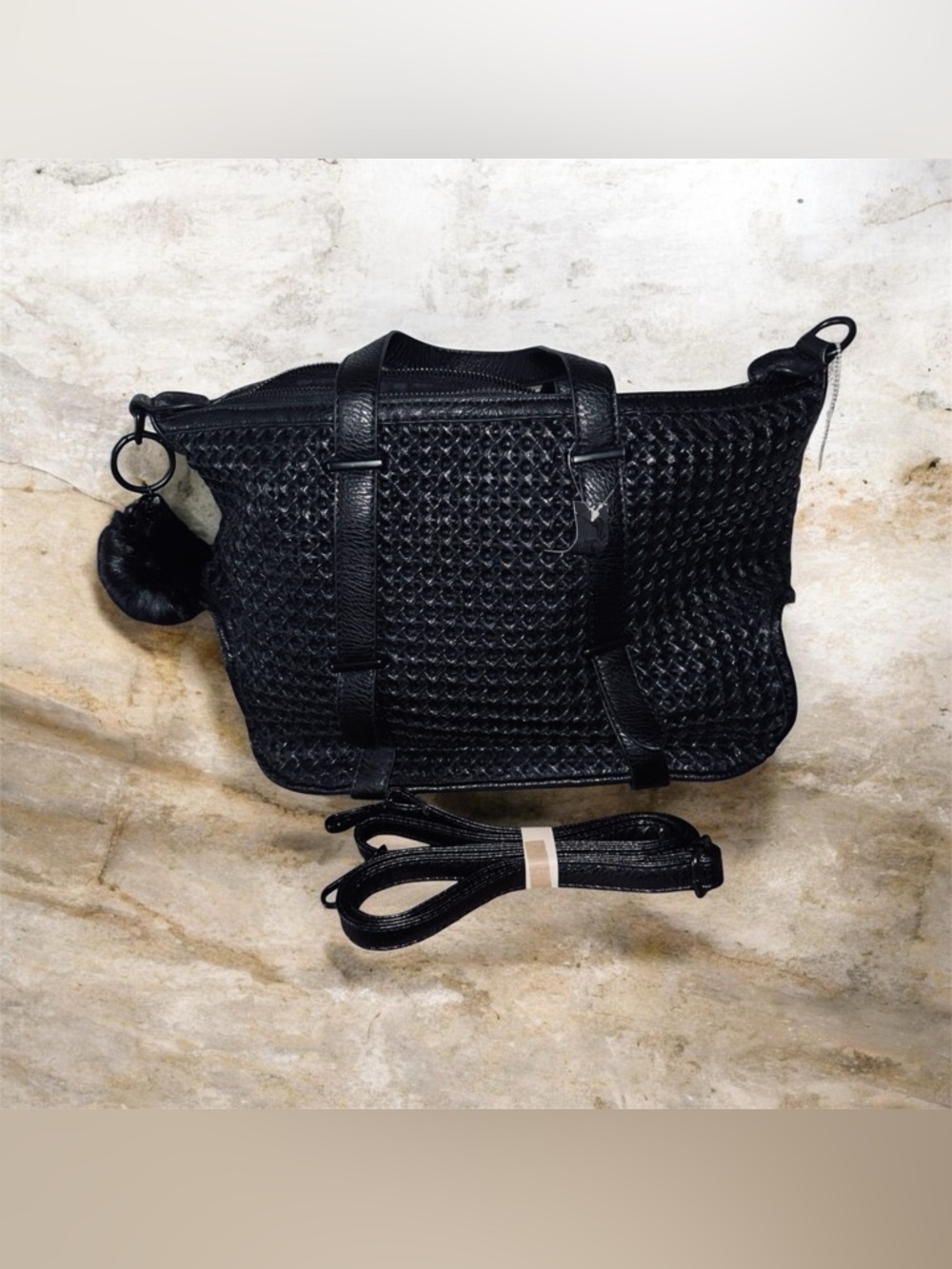 TORRID Black Woven Tote Bag with Top Handles - Picture 3 of 12